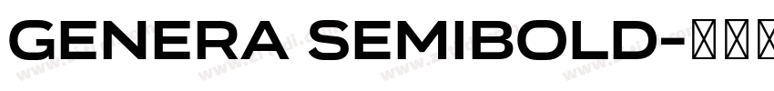 Genera SemiBold字体转换